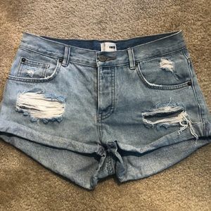 Amuse society denim shorts